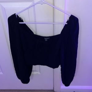 cropped long-sleeve off the shoulder from target!!